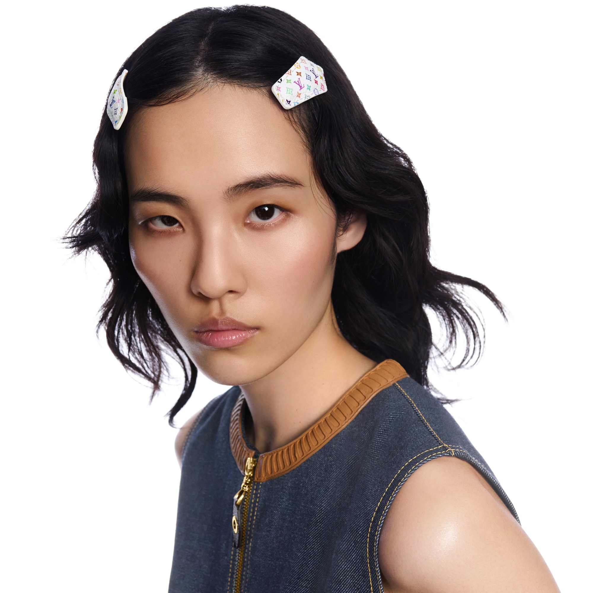 LV x TM Monogram Multicolor Mini LV Backstage Hair Clips S00